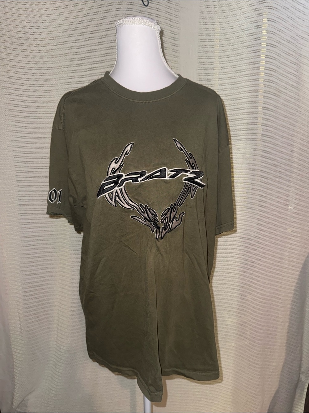 Bratz Graphic Short-Sleeve Tee in Olive Green